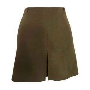 Express Green Pull On Skirt L